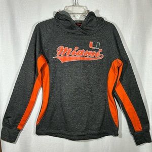 University of Miami Colosseum Performance long sleeve Hoodie Size L